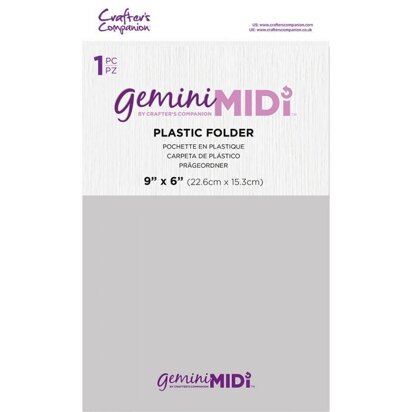 Crafters Companion Midi Accessories - Plastic Folder - 2 pack