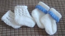 Baby Knitting 'Picot/Lacy' Socks
