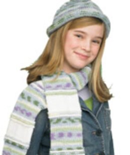 Hat and Scarf in Red Heart Super Saver Economy Solids - LW1493