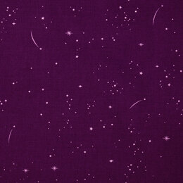 Figo Fabrics Lucky Charms - Dark Purple Stars