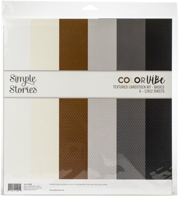 Simple Stories Color Vibe Double-Sided Paper Pack 6/Pkg - Basics