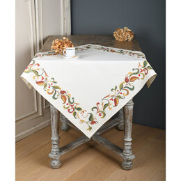 Vervaco Aida tablecloth Leaves Cross Stitch Kit