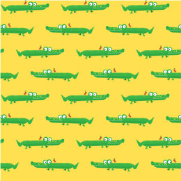 Michael Miller Fabrics Animal Alphabet - Mini Alligator