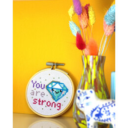 Ellbie Co. You Are Stong Cross Stitch Kit