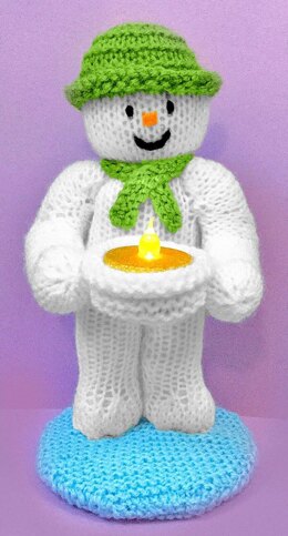 Christmas The Snowman inspired tea light holder