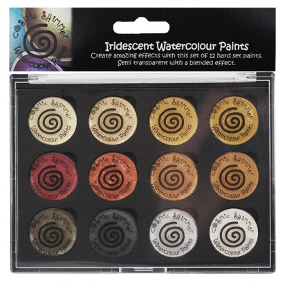 Cosmic Shimmer Iridescent Watercolour Palette Set 1 Metallics