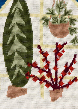 We Are Knitters Petit Point Greenhouse Cross Stitch Kit - 47 x 28 cm