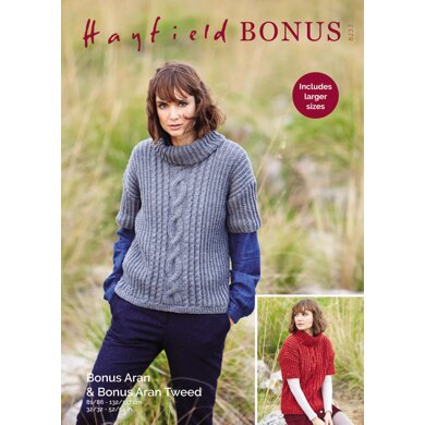 Sweater in Hayfield Bonus Aran with Wool - 8233 - Downloadable PDF