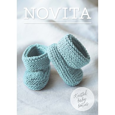 Knitted Baby Booties in Novita Baby Wool - 35 - Downloadable PDF