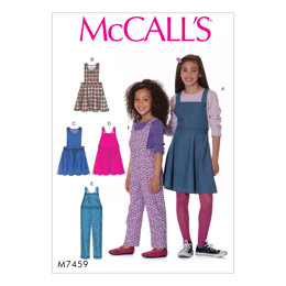 McCall's Children's/Girls' Jumpers and Overalls M7459 - Sewing Pattern