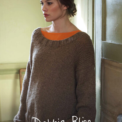"Kaitlyn Jumper" - Jumper Knitting Pattern For Women in Debbie Bliss Paloma - DBS012