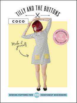 Tilly And The Buttons Coco Dress Sewing Pattern 1003 - Paper Pattern, Size UK 6-24 / EUR 34-52