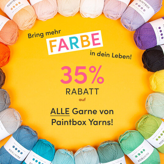 35 Prozent Rabatt auf ALLE Garne von Paintbox Yarns!