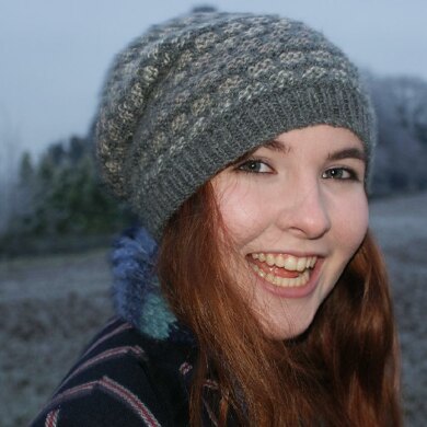 How to knit a slouchy beanie with straight needles