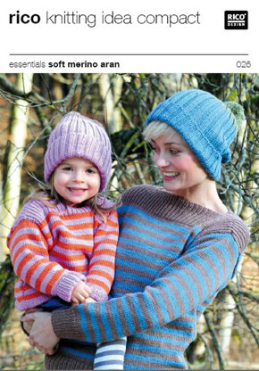Sweaters in Rico in Essentials Soft Merino Aran - 026