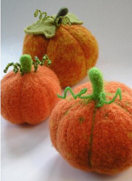 Felted Harvest Pumpkin