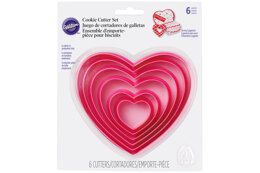 Wilton Plastic Nesting Cookie Cutters - Hearts - Set of 6