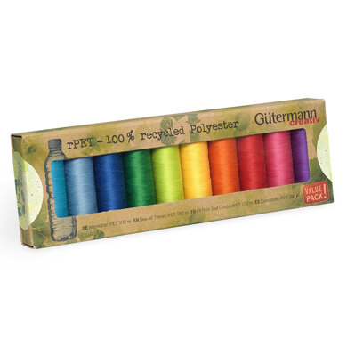 Gutermann Sew-All: Recycled: 10 x 100m: Assorted Pack #3
