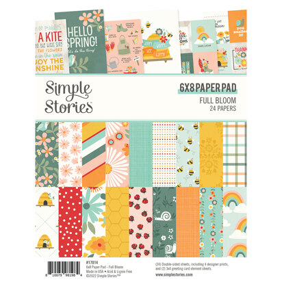 Simple Stories Full Bloom Paper Pad 6x8