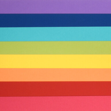 LoveCrafts Rainbow Collection Heavyweight Cardstock 100lb 8.5" x 11" 16 Pack