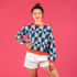 Geometric Tile Sweater - Free Jumper Crochet Pattern For Women in Paintbox Yarns Cotton DK by Paintbox Yarns