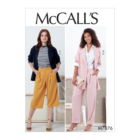 McCall's Misses' Jackets and Pants M7876 - Sewing Pattern
