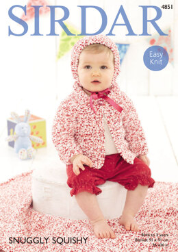 Jacket, Bonnet and Blanket in Sirdar Snuggly Squishy - 4851 - Downloadable PDF