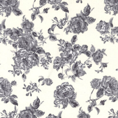 Oddies Textiles Cotton Poplin Printed – CP0231 – Floral Ivory