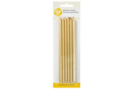 Wilton Gold Long Birthday Candles- Pack of 12