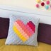 Love Heart c2c Cushion
