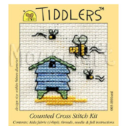 Mouseloft Beehive Tiddlers Kit Cross Stitch Kit - 75 x 80 x 10