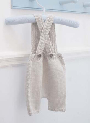 "Florence Dungarees" - Dungarees Knitting Pattern in Debbie Bliss Baby Cashmerino - CMC12