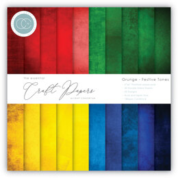 Craft Consortium Grunge Paper Pad 6in x 6in - Festive Tones