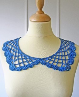 Beaded crochet collar