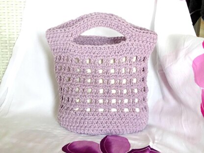 Crochet Cotton Tote Bag