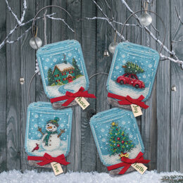 Dimensions Christmas Jar Ornaments Counted Cross Stitch Kit