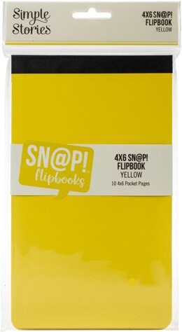 Simple Stories Sn@p! Flipbook 4"X6" - Yellow