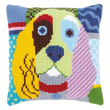Vervaco Modern Dog Cushion Cross Stitch Kit
