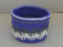 Spiked Stitch Small Basket