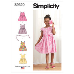 Simplicity Children's Gathered Skirt Dresses S9320 - Sewing Pattern