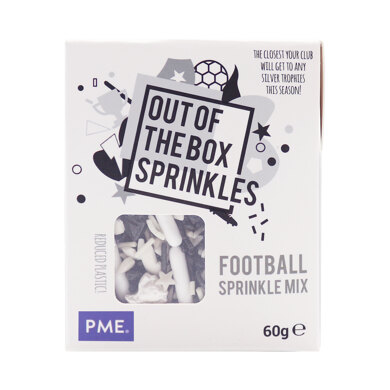 PME Cake Out Of The Box Sprinkle Mix- Football 60g