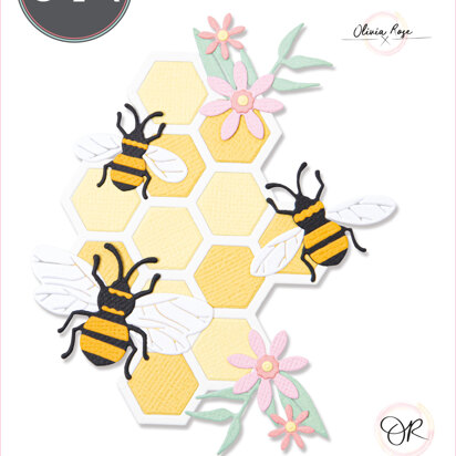 Sizzix Thinlits Die Set Bee Hive by Olivia Rose