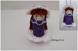 Crinoline  Doll Lip Balm Holder Crochet Pattern