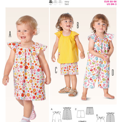 Burda B9435 Toddler Separates Sewing Pattern