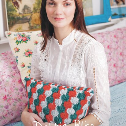 "Catherine Stitch Cover" - Cushion Crochet Pattern For Home in Debbie Bliss Rialto DK - DBS054