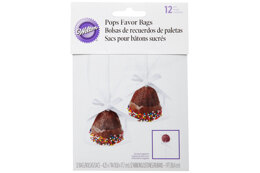 Wilton Cake Pops Favor Bags With Ribbons - Pack of 12