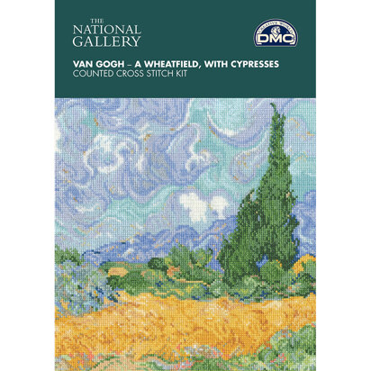 DMC The National Gallery „Weizenfeld mit Zypressen“ von Van Gogh