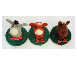 Christmas Donkey, Cow and Horse