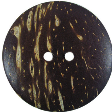 Brown Coconut 38mm 2-Hole Button