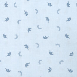 Figo Fabrics Lucky Charms - Blue Elephants
